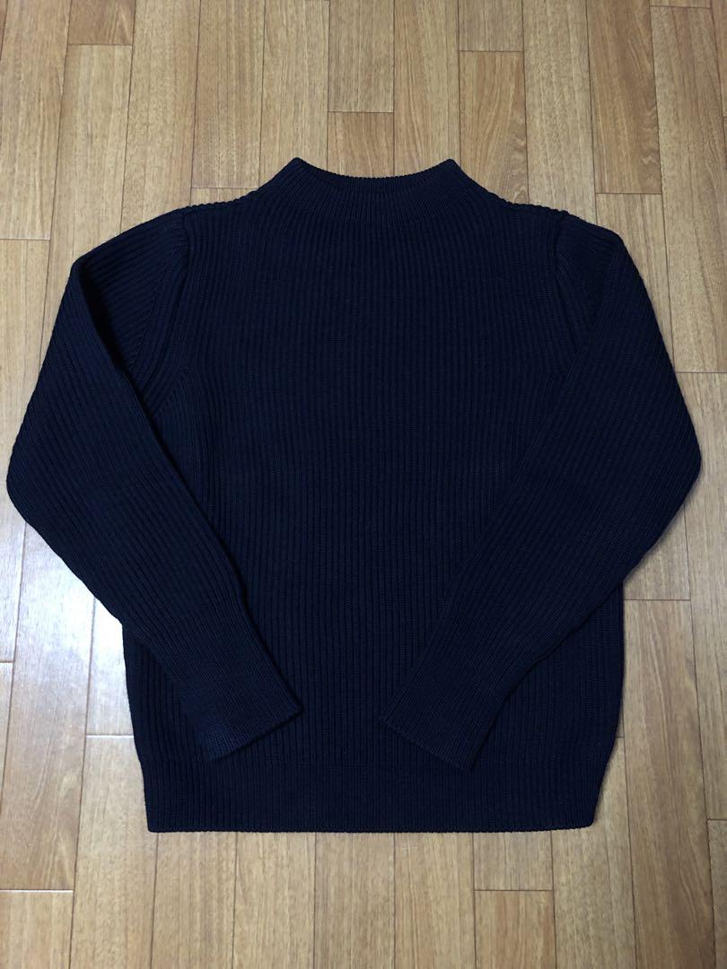 トップス ANDERSEN-ANDERSEN 5GG THE NAVY CREW NECK