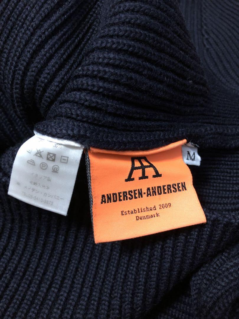 トップス ANDERSEN-ANDERSEN 5GG THE NAVY CREW NECK