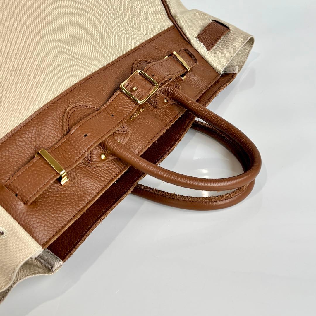 美品 ヤングアンドオルセン フレームワーク キャンバス ベルト付 トートバッグ 美品 ヤングアンドオルセン フレームワーク キャンバス ベルト付 トートバッグ