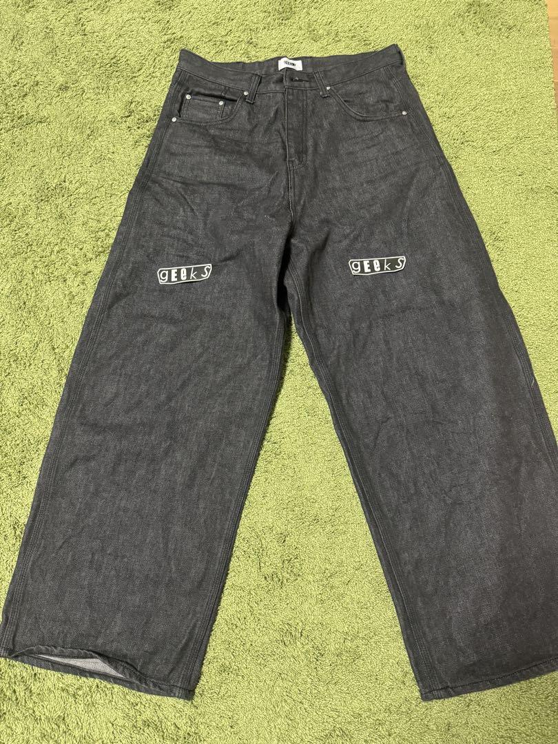 geeks バギーデニムパンツ geeks バギーデニムパンツ