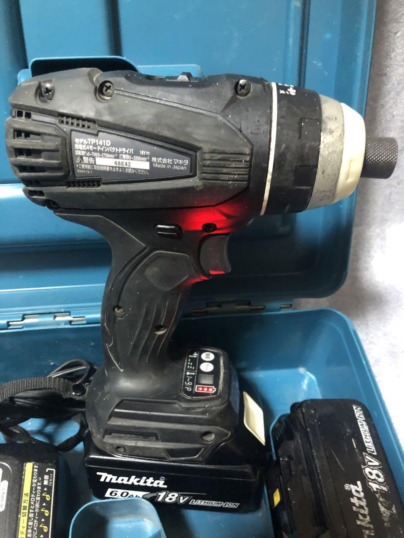 Makita - 中古・動作確認済マキタ18V・4モードインパクトドライバーTP141D Amazon | マキタ 4モード・インパクトドライバTP141(18V)黒