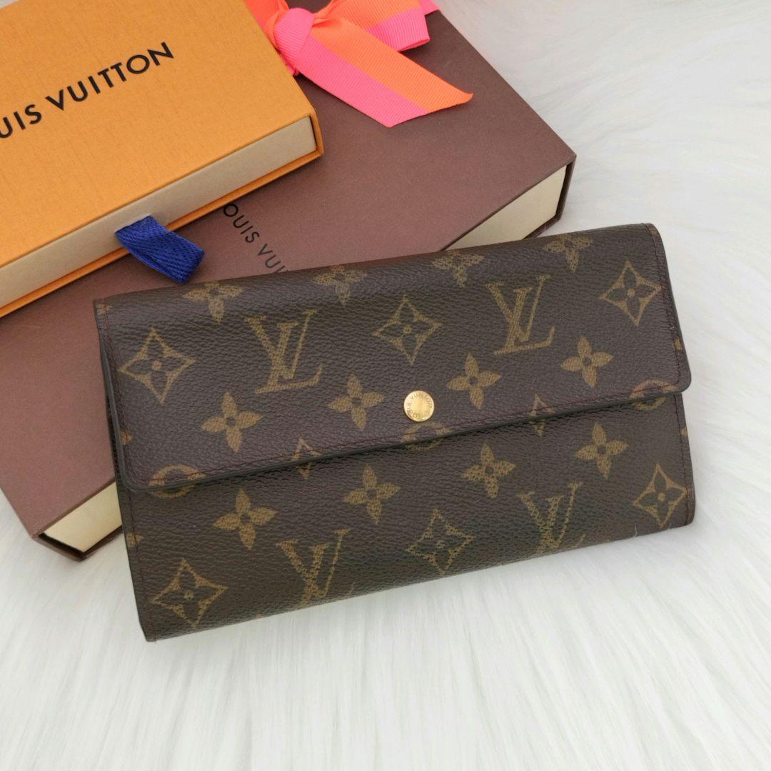 ルイヴィトン モノグラム ポシェット ポルトモネ クレディ 長財布 旧 サラ 美品✨ルイヴィトン モノグラム ポシェットポルトモネクレディ