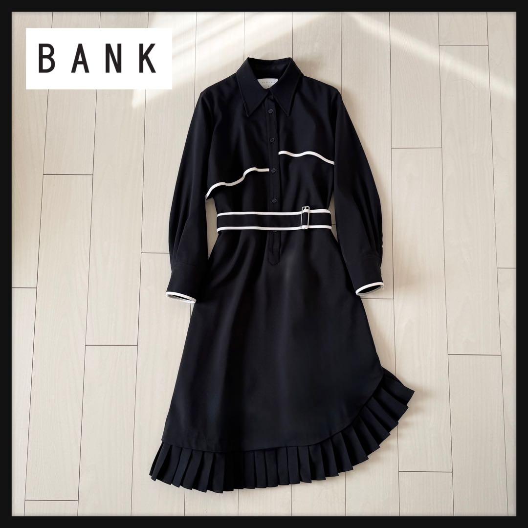 BANK ガスヴァンザントみたいに蒼い ロングワンピース 黒