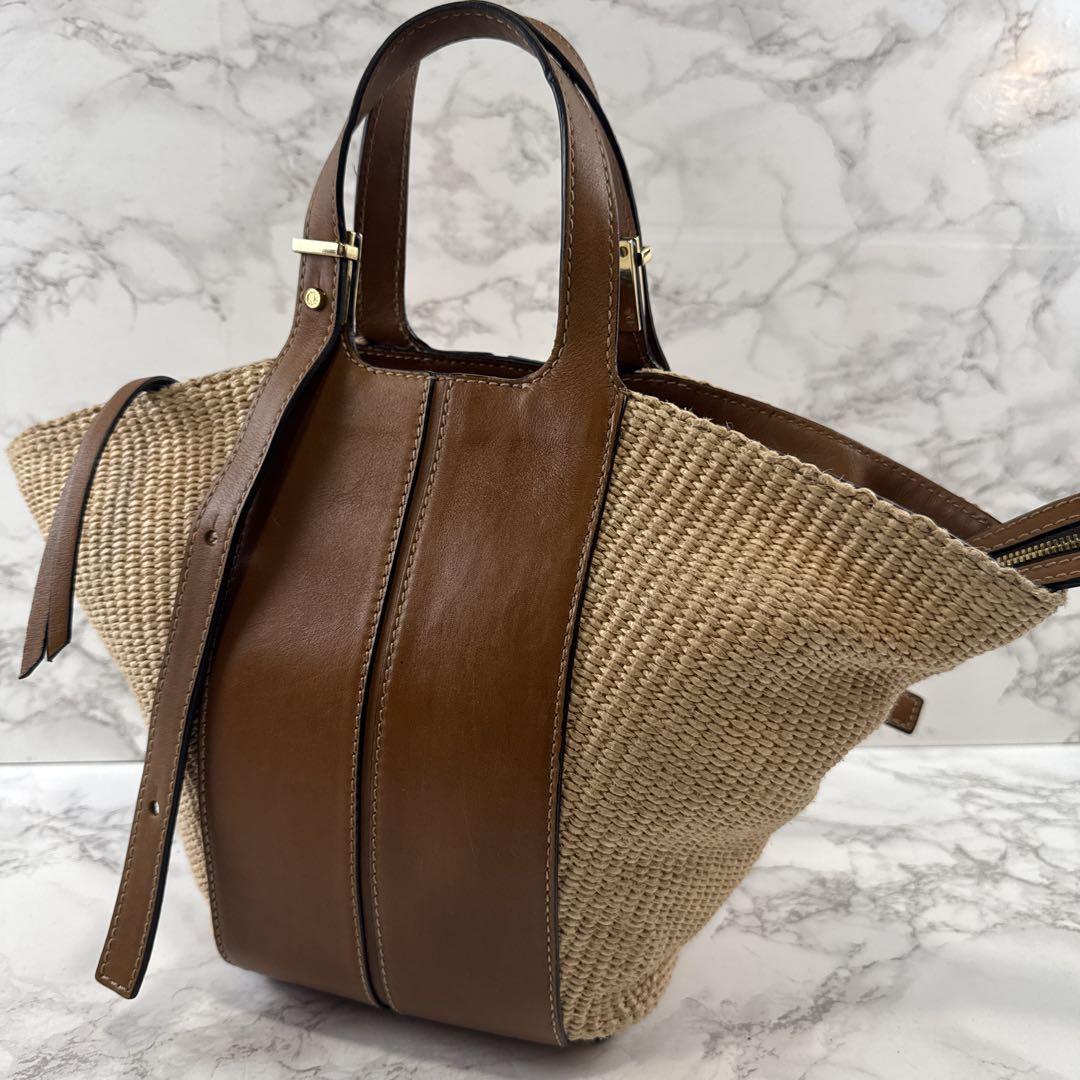 GIANNI CHIARINI ジャンニキャリーニ 本革 レザー切替 かご
