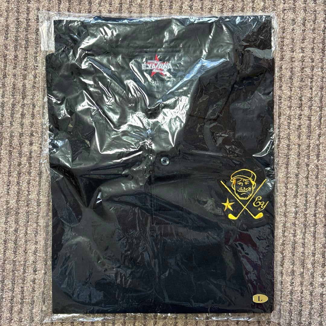 E.YAZAWA 矢沢永吉 ポロシャツ L 半袖 ブラック