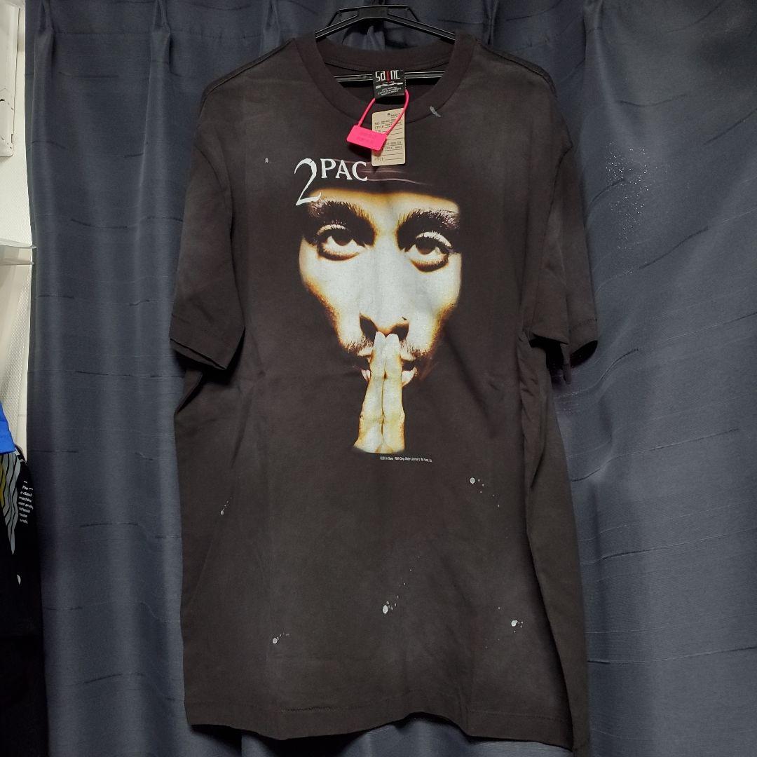 驚きの安さ x MICHAEL SAINT 2PAC メルカリ - XLサイズブラック Tシャツ SS トップス