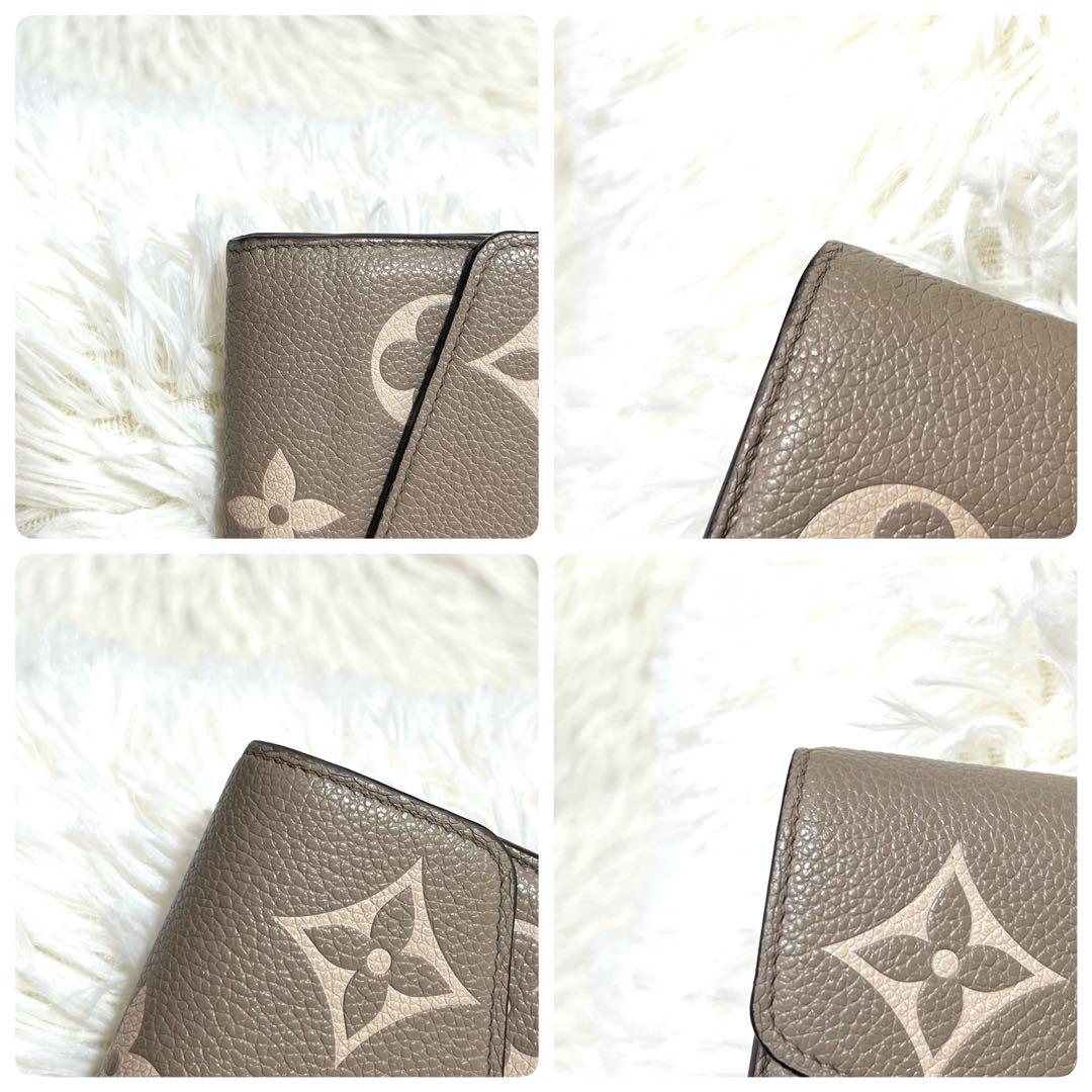極美品✨　現行　ルイヴィトン アンプラント ポルトフォイユ サラ バイカラー