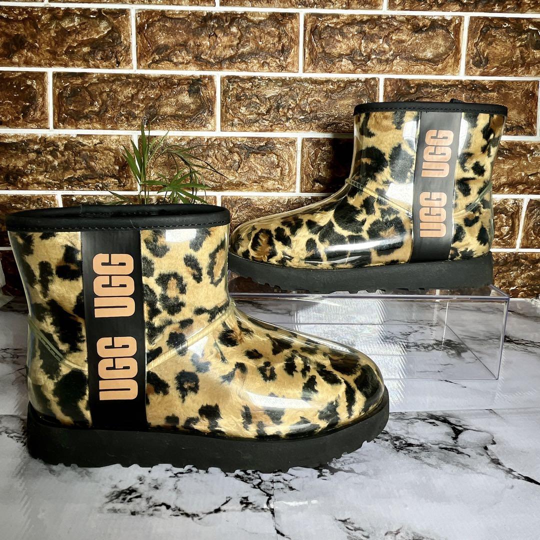 【UGG】アグ(23) 長靴 レインブーツ クラシック クリア ミニ パンサー