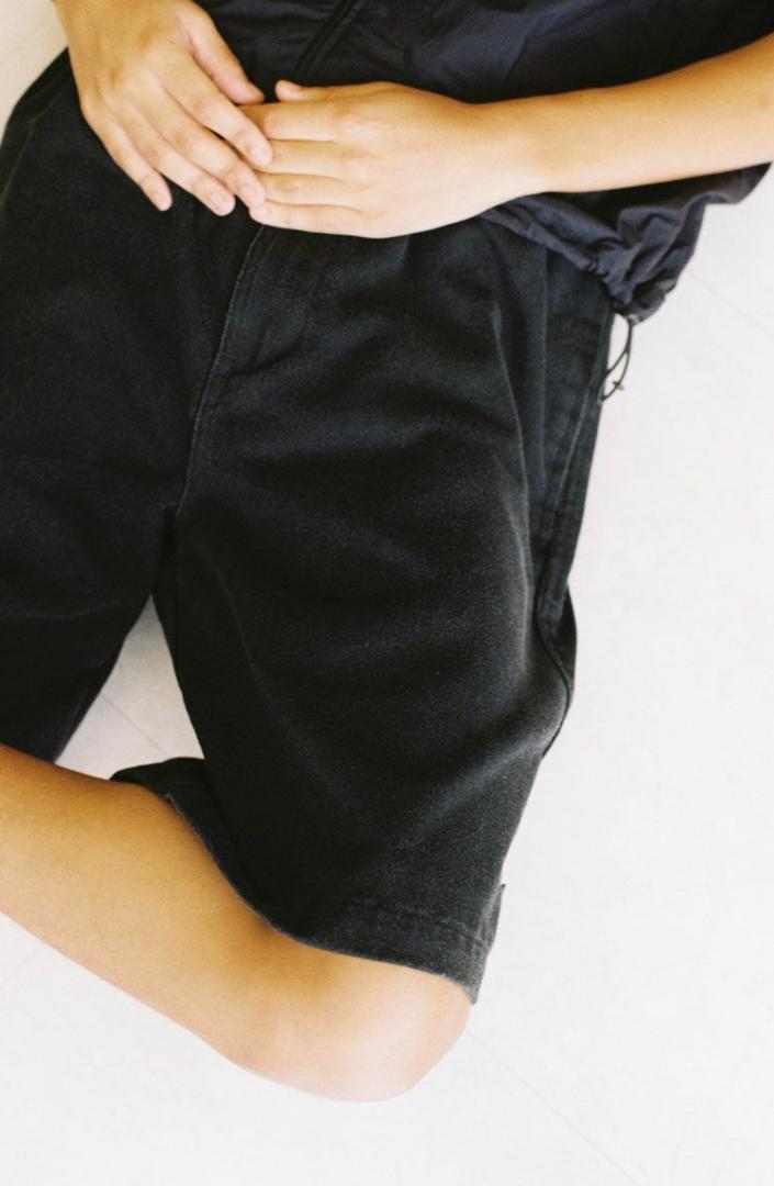 パンツ 2024SS evcon COTTON BEACH SHORTS[BLACK]