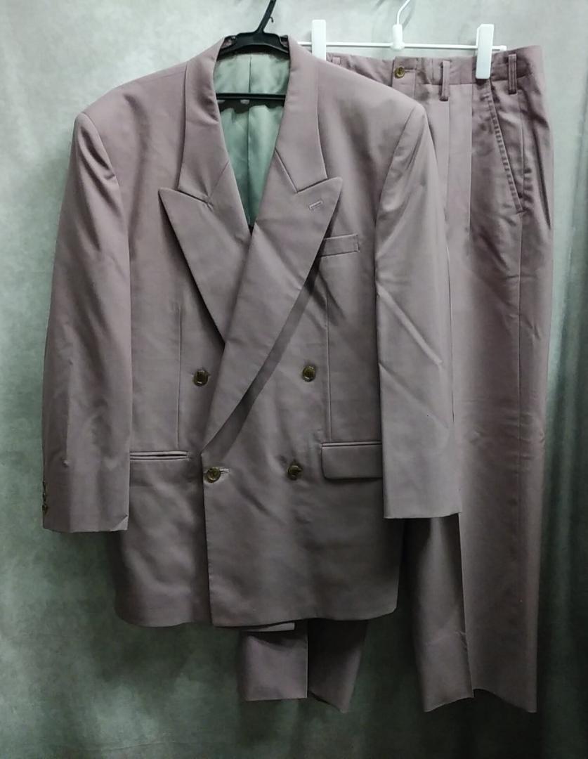 LAUTREAMONT　スーツ　ダブル　セットアップ　L　薄いピンク系色　90s