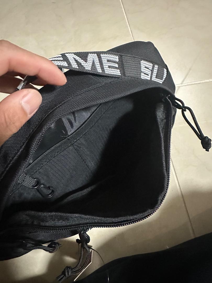 春早割 18SS完売品】Supreme シュプリーム ブラック ウエストバッグ バッグ