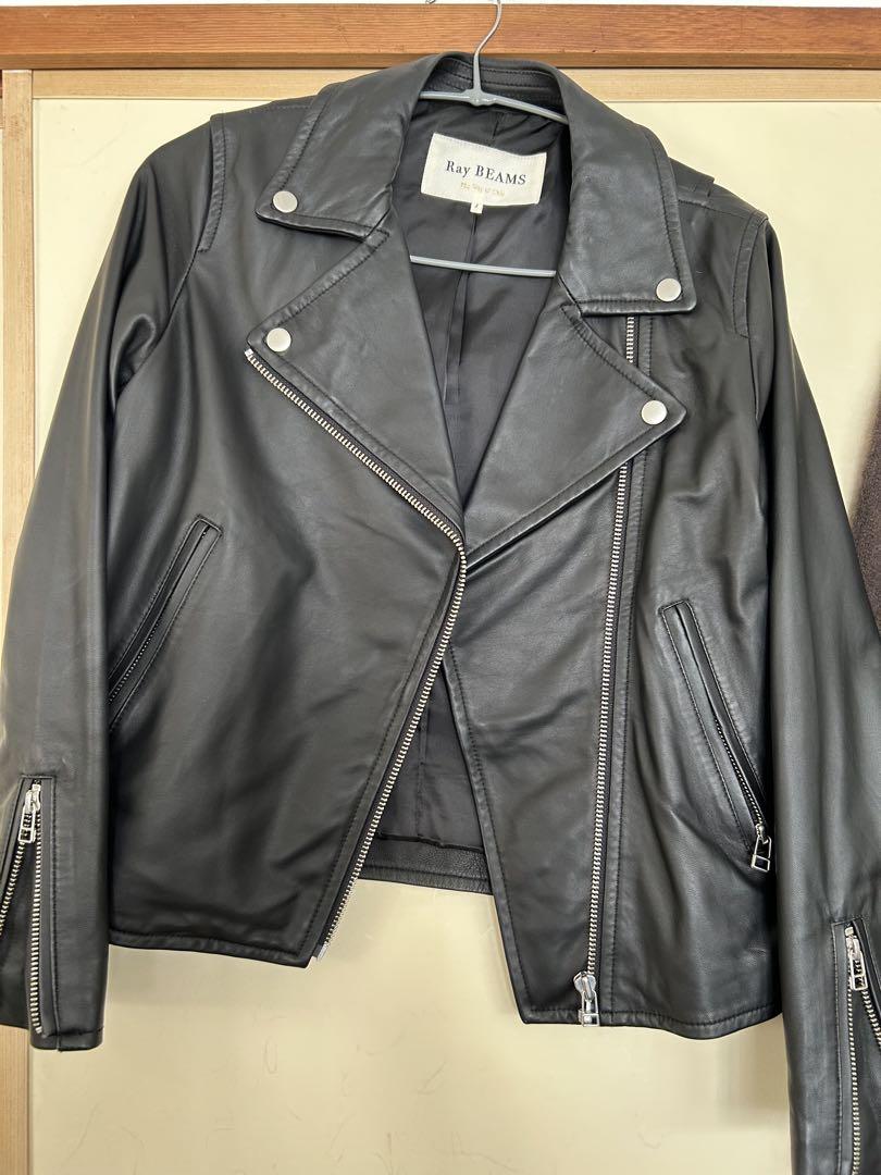 【4万】Ray BEAMS ライダース　ラム　レザージャケット 定価40000前後【新品未使用】Ray BEAMS ラムレザー ライダース