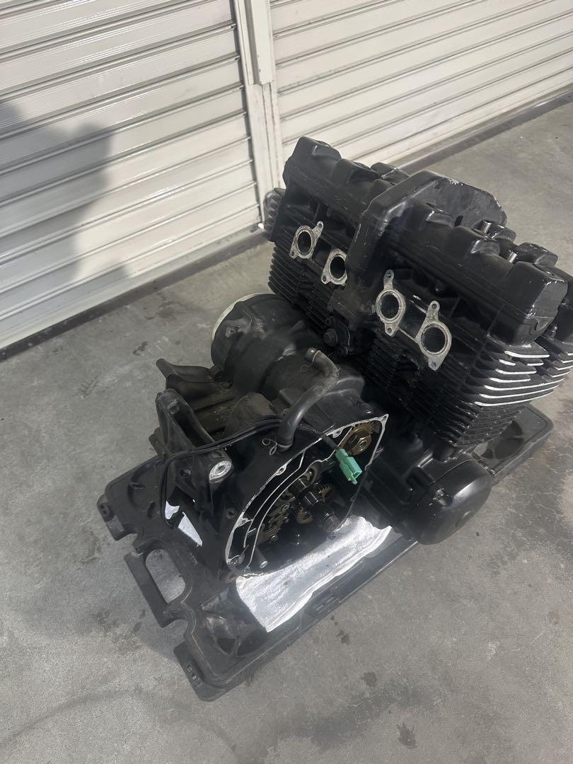 クランキングOK XJR400 エンジン 4HM 載せ替えベースやパーツ取