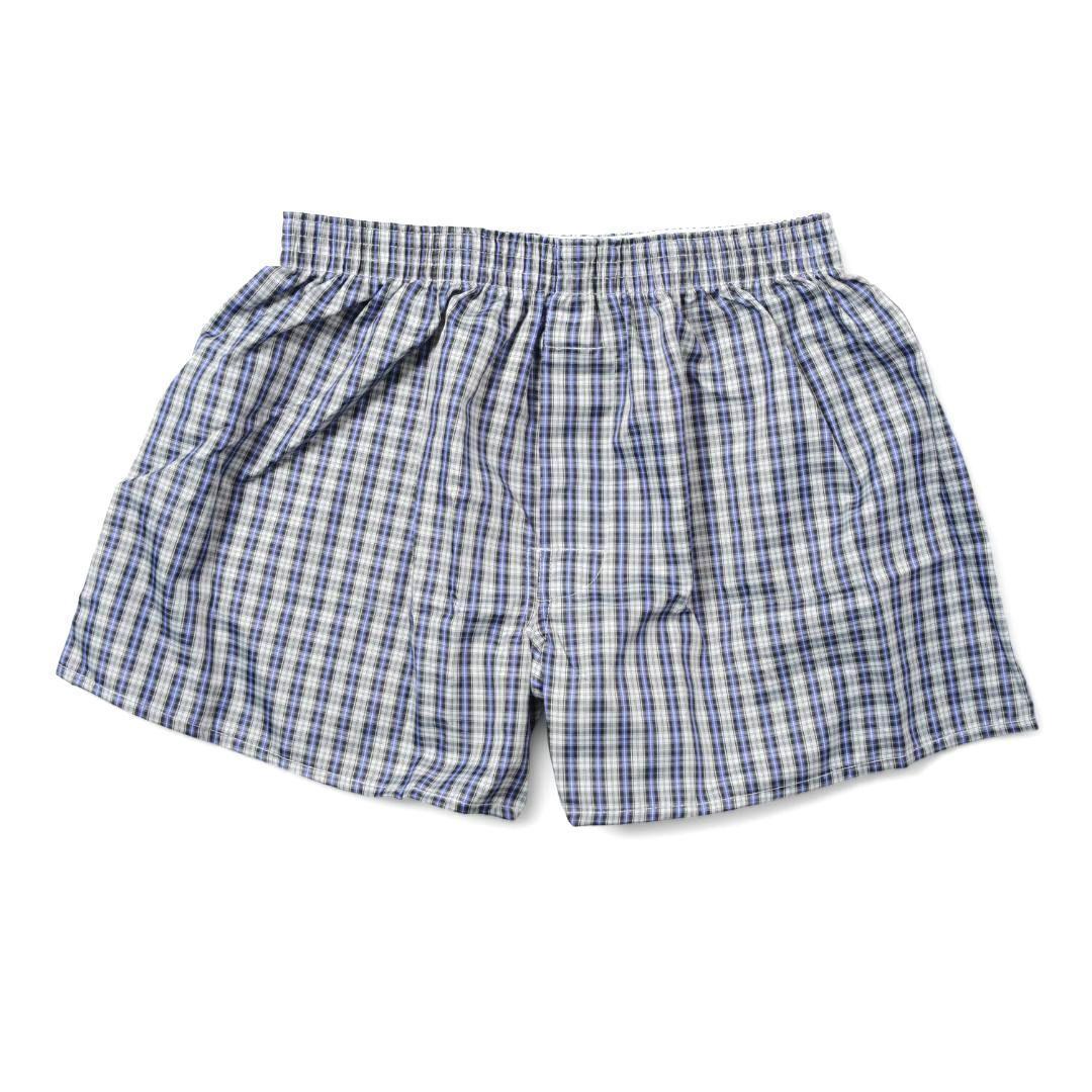 メンズシンプルトランクス2枚セット 定番チェック柄 LLサイズ