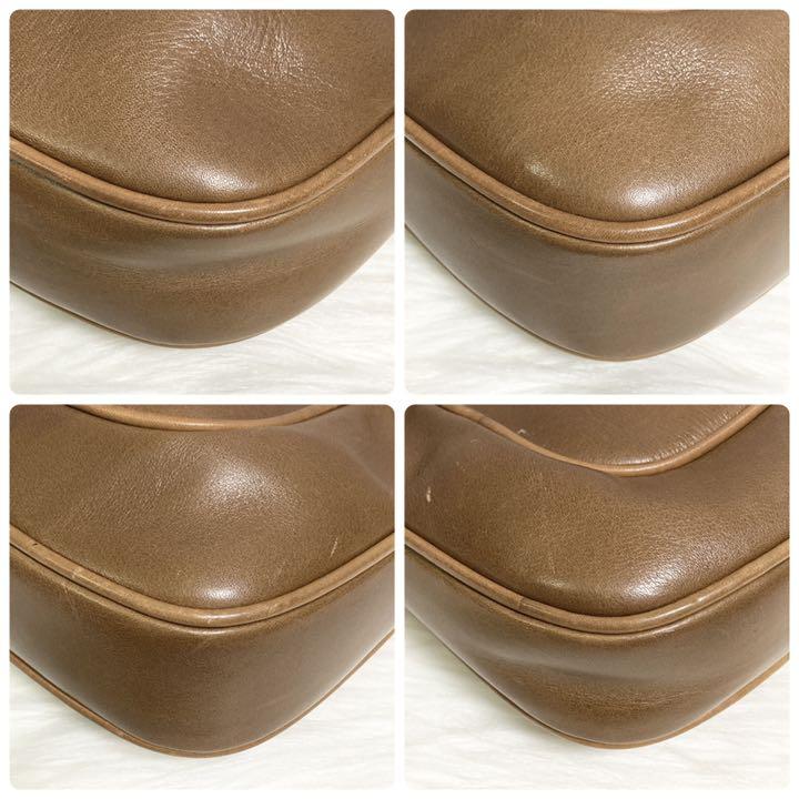 お得大得価 美品 OLD GUCCI ショルダーバッグ GGロゴ ブラウン 92A18-m60803410485 即納正規品