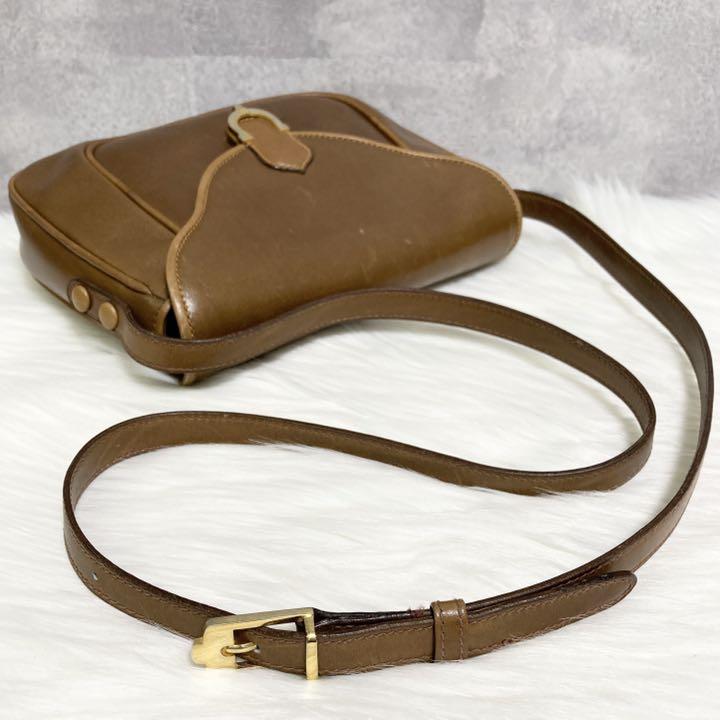 お得大得価 美品 OLD GUCCI ショルダーバッグ GGロゴ ブラウン 92A18-m60803410485 即納正規品