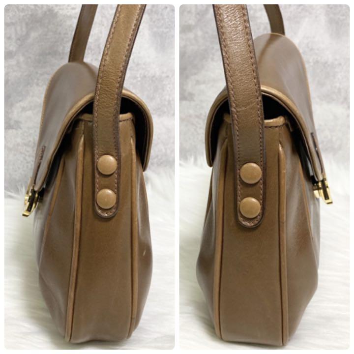 お得大得価 美品 OLD GUCCI ショルダーバッグ GGロゴ ブラウン 92A18-m60803410485 即納正規品
