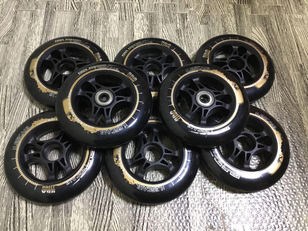インラインスケート BIGウィール 85A 8個セット 110mm