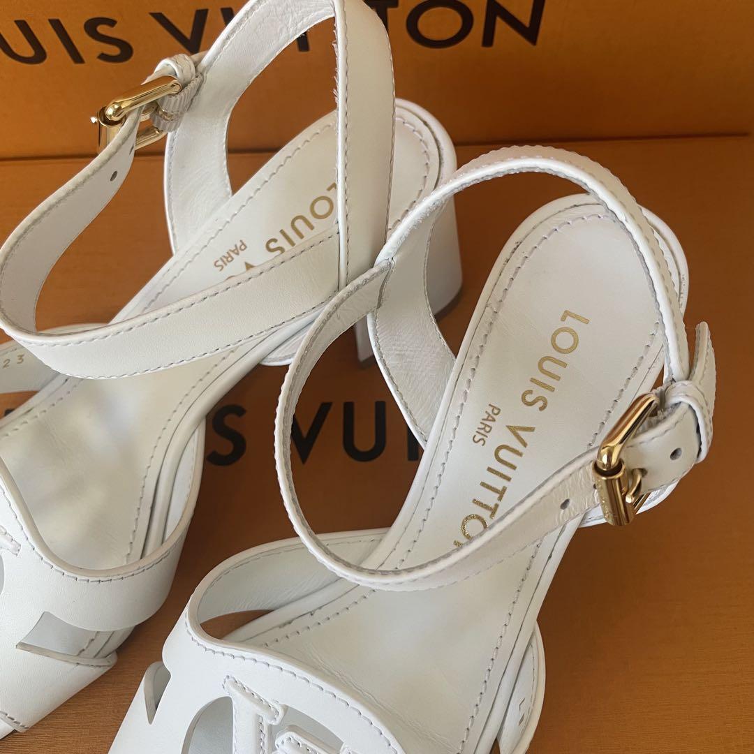 LOUIS VUITTON ルイヴィトン LVイソラ サンダル 35 ホワイト