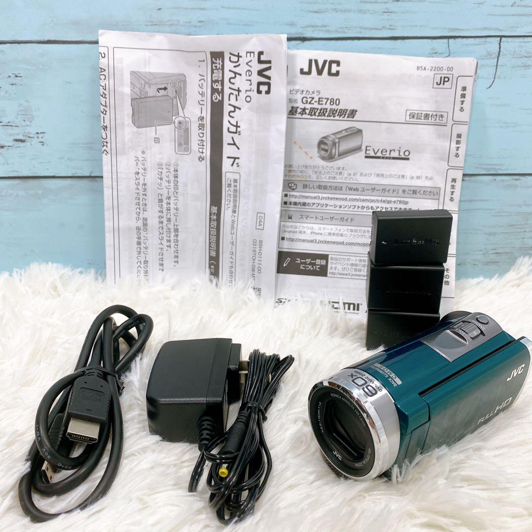美品！JVC Everio  ビデオカメラ GZ-E780  バッテリー×3