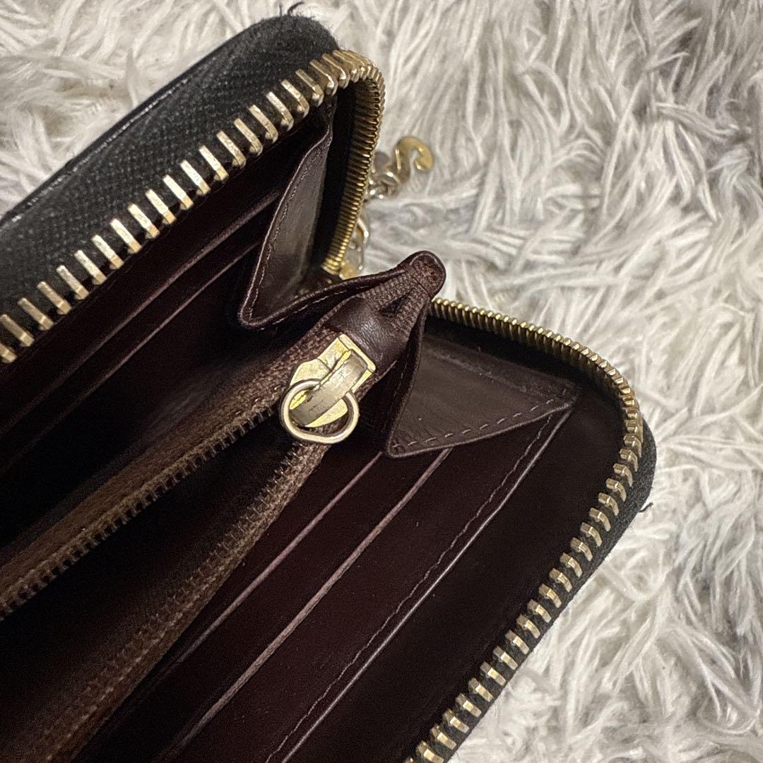 CHANEL 黒 レザー 長財布 キルティング