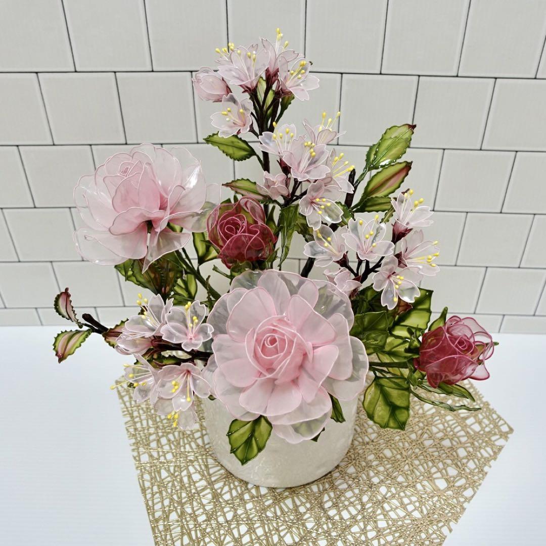 アメリカンフラワー（バラ、桜）ディップフラワー