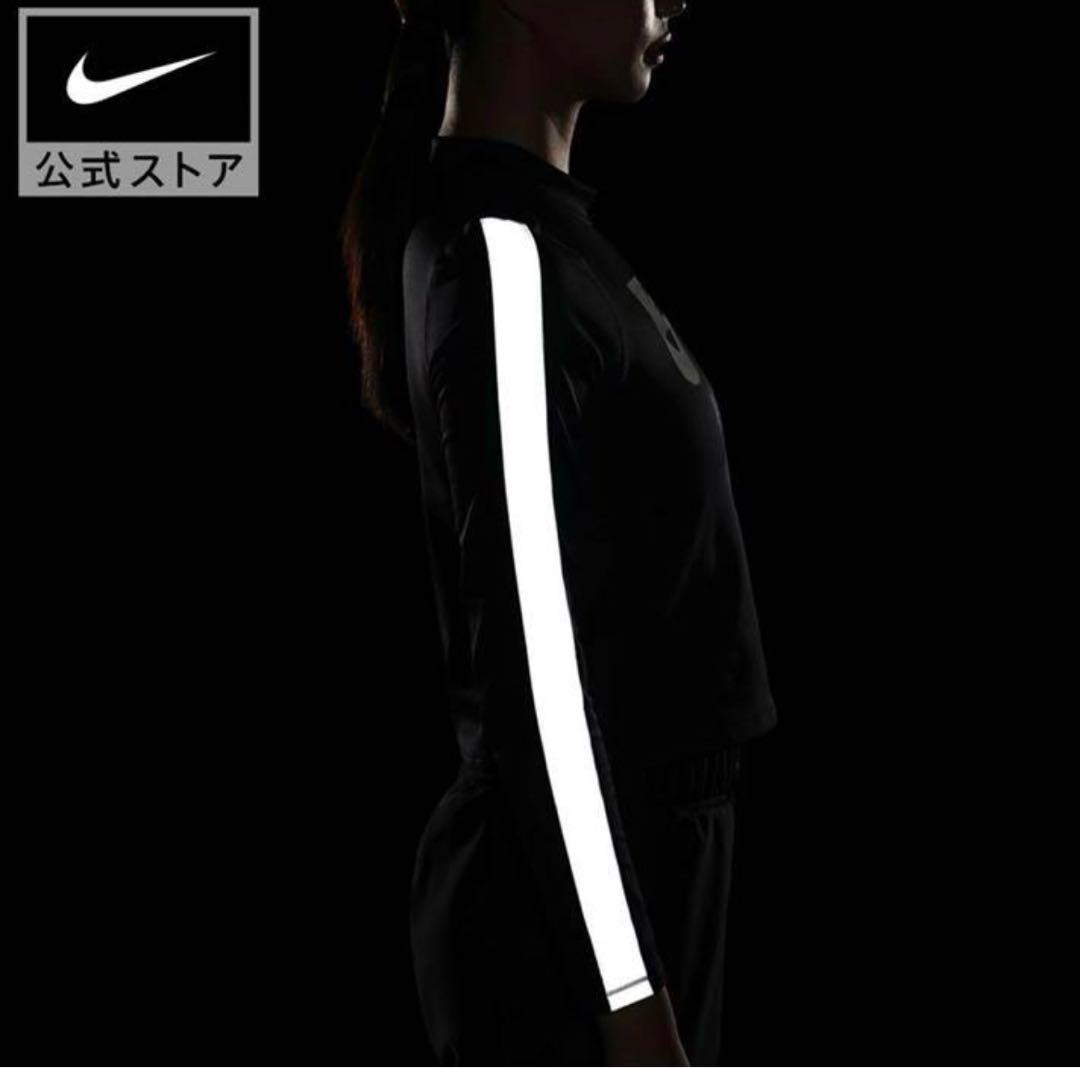 NIKE - 新品 NIKE ナイキ 裏起毛 ハイネックランニングウェア 長袖Tシャツ 反射板 NIKE ハイネックランニングウェア 長袖Tシャツ 反射板