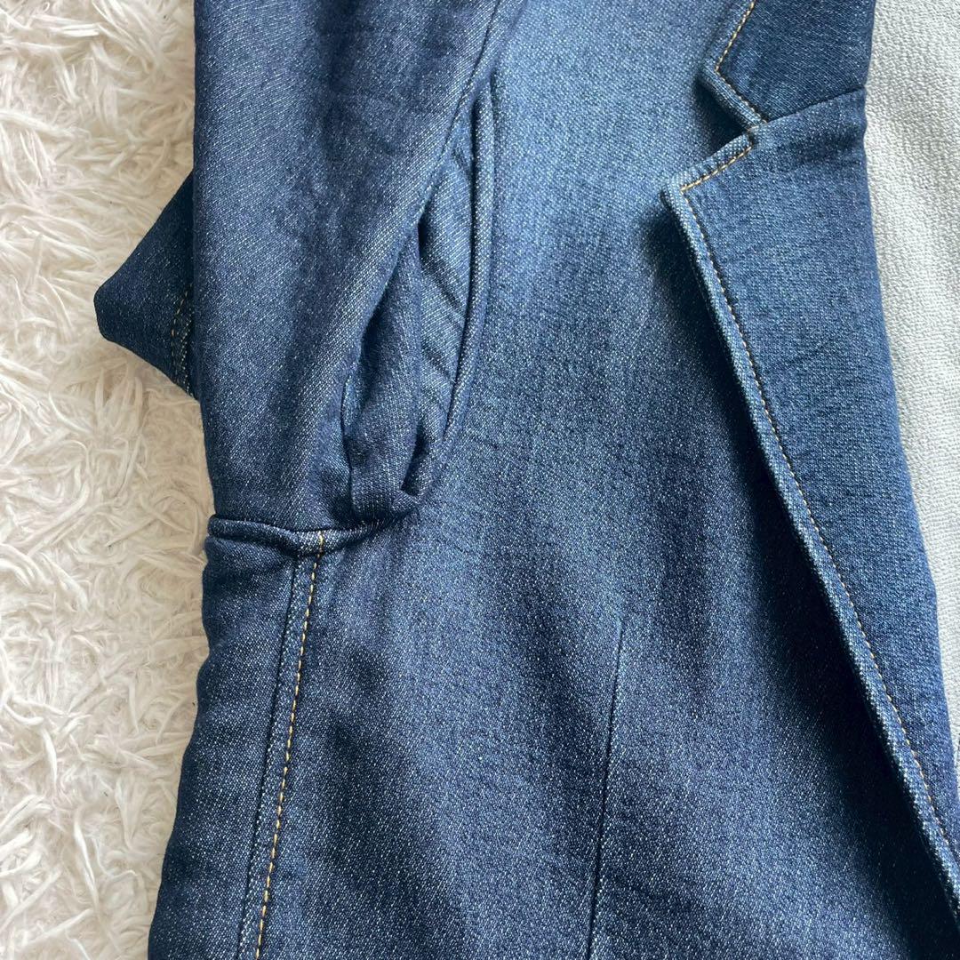 ◎極美品 GAS ストレッチデニム ロゴプレート 刻印 伸縮 L相当