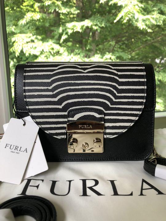 FURLAフルラ メトロポリス　ゼブラハート　シマウマ　ミニショルダーバッグ
