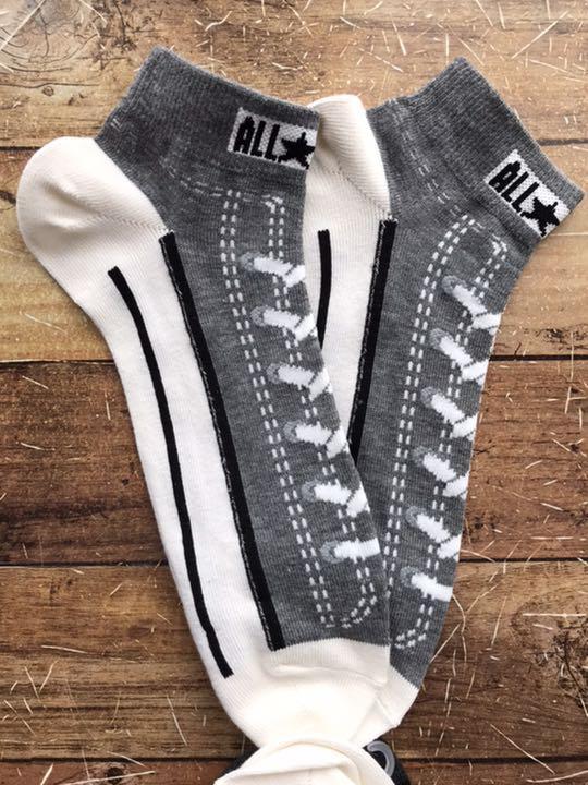 converse スニーカー柄ソックス 6足 27-29 - メルカリ converse スニーカー柄ソックス 6足 27-29 - メルカリ
