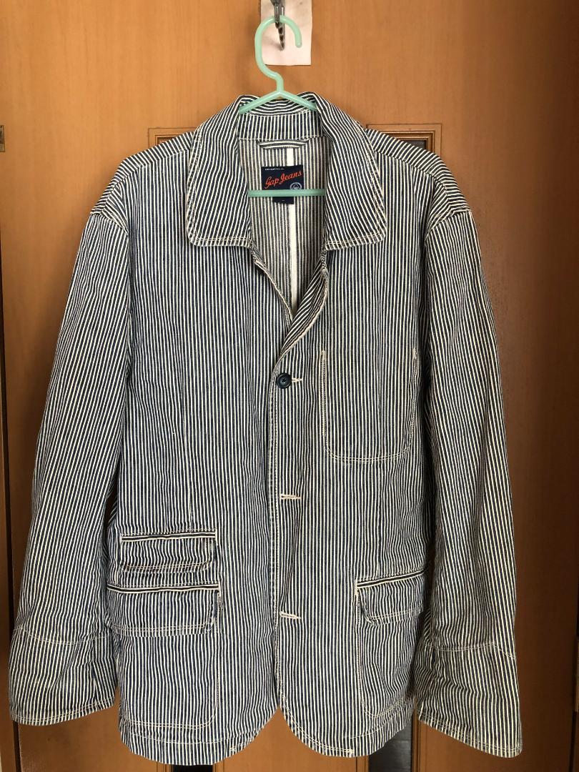 gap jeans ジャケット ストライプ柄 XL