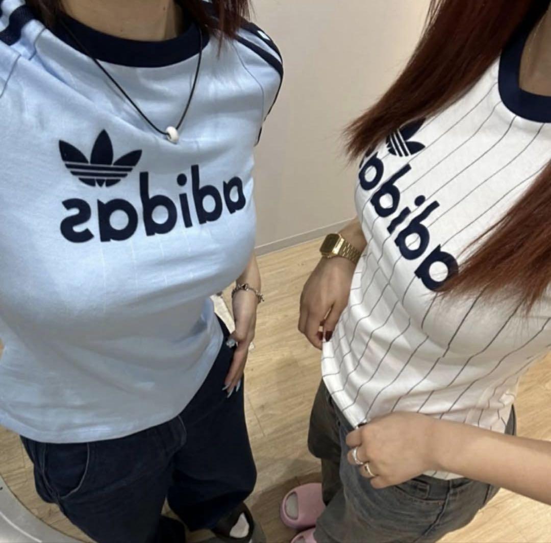adidas original リニア グラフィック カリ 半袖Tシャツ S