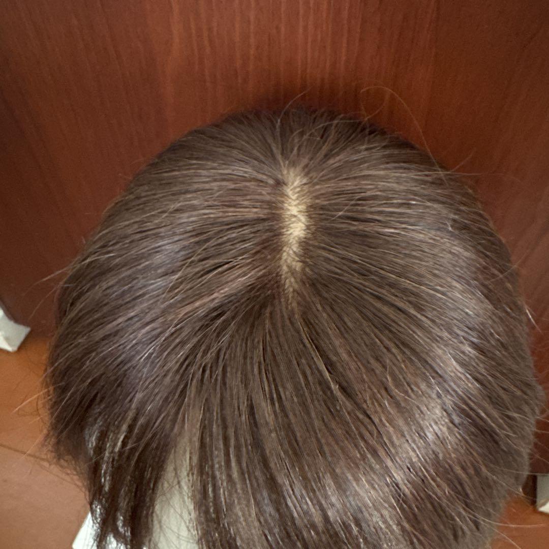 私元気　ヘアピース　ライトブラウン