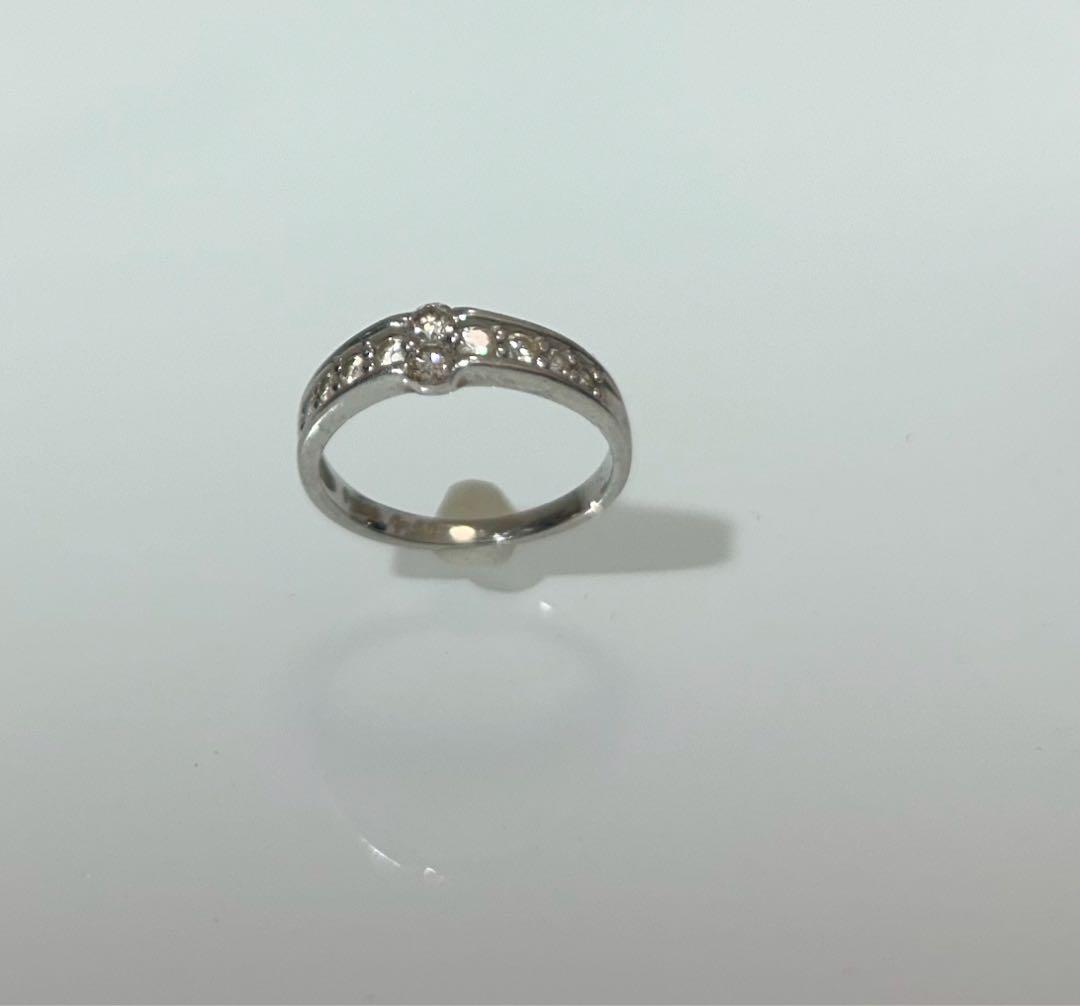 【Pt900/0.30ct/約7号】ダイヤモンドの指輪