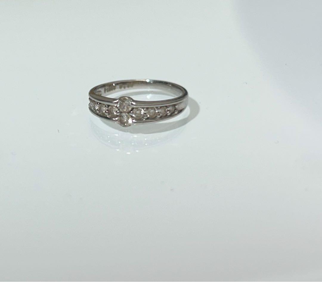 【Pt900/0.30ct/約7号】ダイヤモンドの指輪