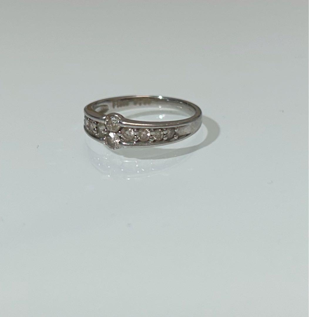 【Pt900/0.30ct/約7号】ダイヤモンドの指輪