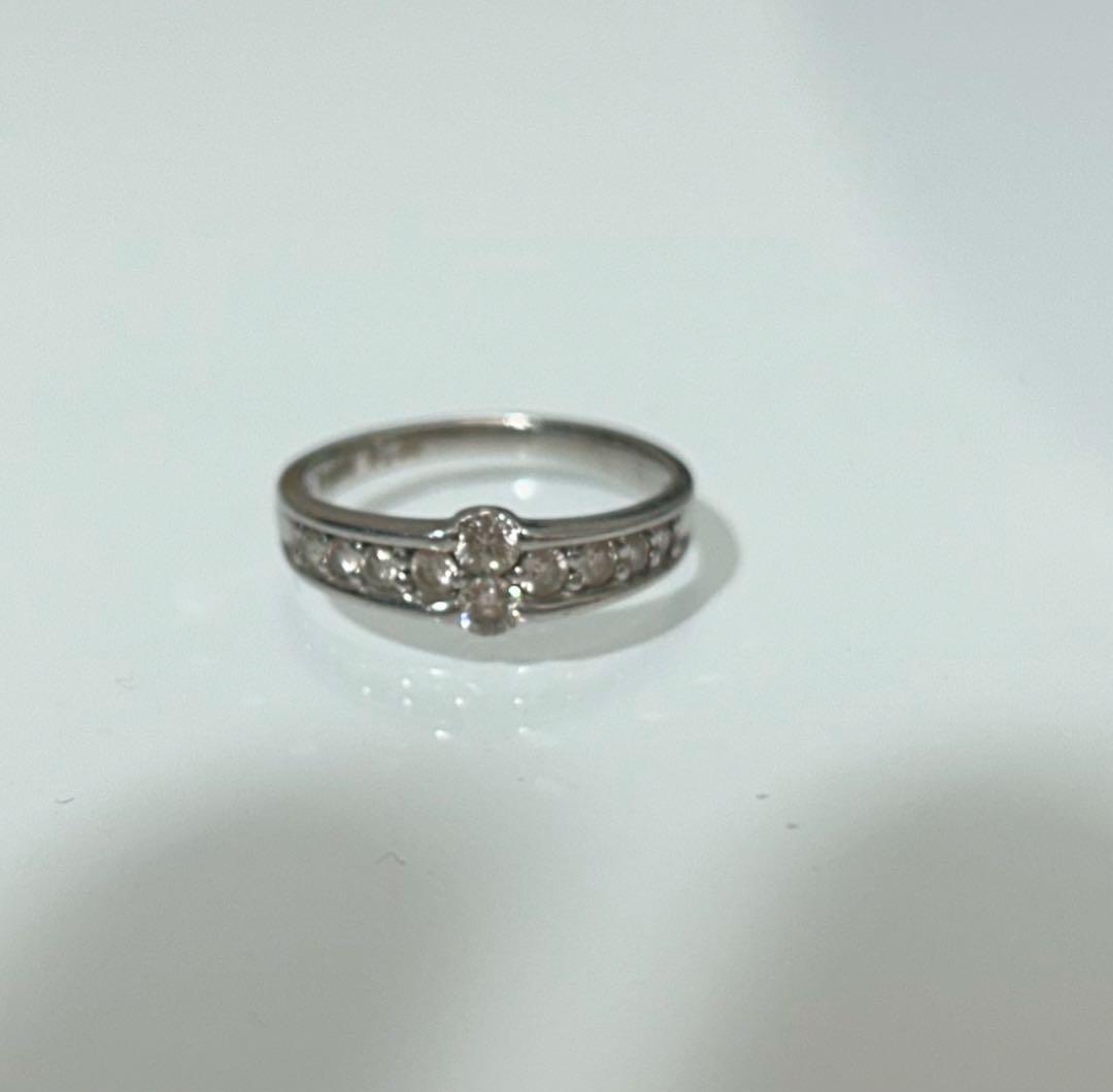 【Pt900/0.30ct/約7号】ダイヤモンドの指輪