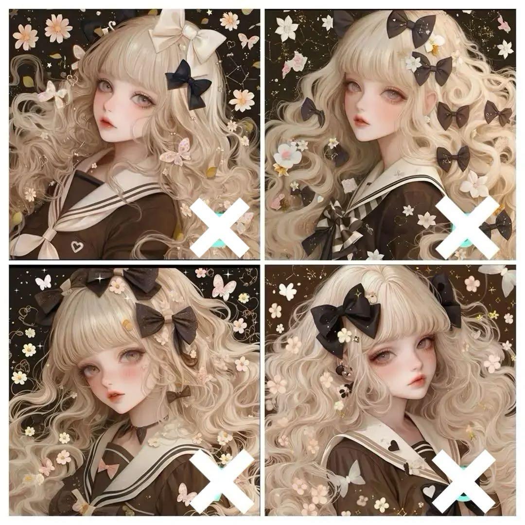 cancan☆フラットポーチ♥️美しい女性D♥️ハンドメイド フラットポーチ☆ハンカチ☆ハンドメイド☆オーダーページ【49】