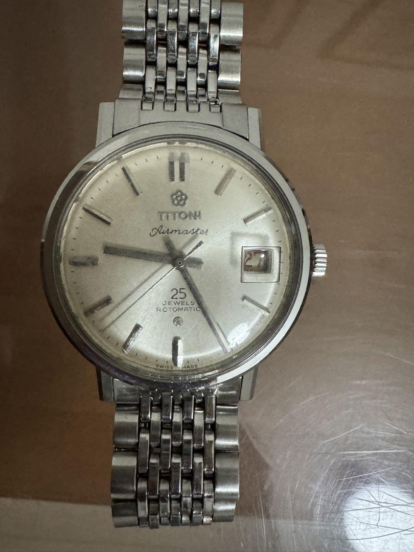 TITONI AIRMASTER 25石メンズ手巻き腕時計