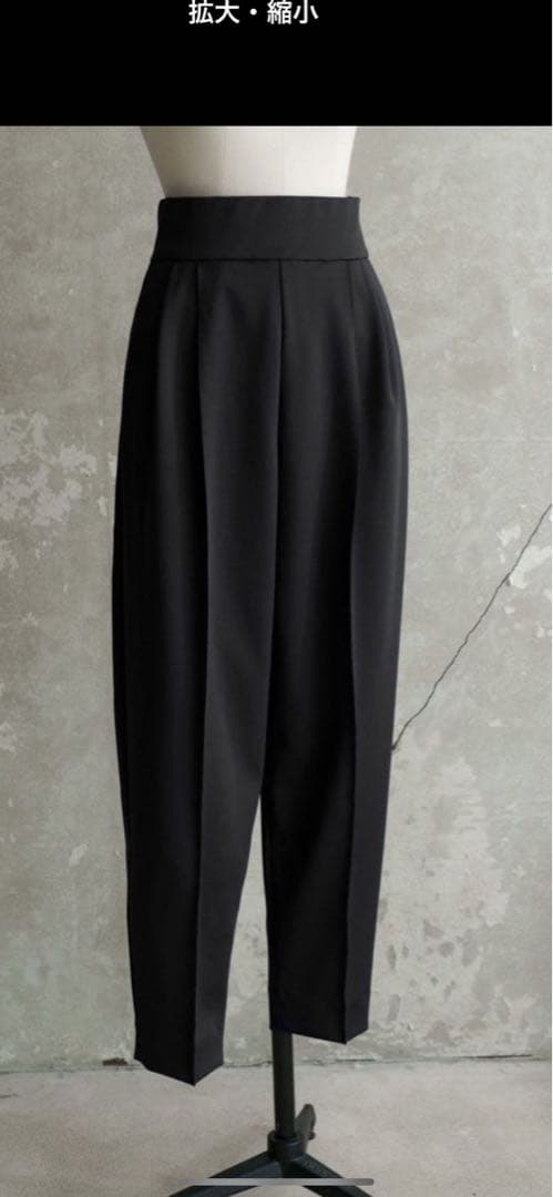 roughlow SOFT VERTICAL PANTS(Black）