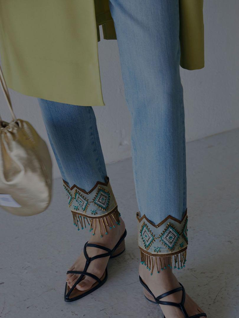 Ameri VINTAGE アメリ FRINGE PARTS SET DENIM