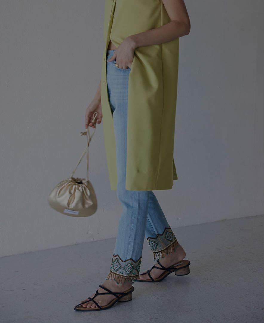 Ameri VINTAGE アメリ FRINGE PARTS SET DENIM