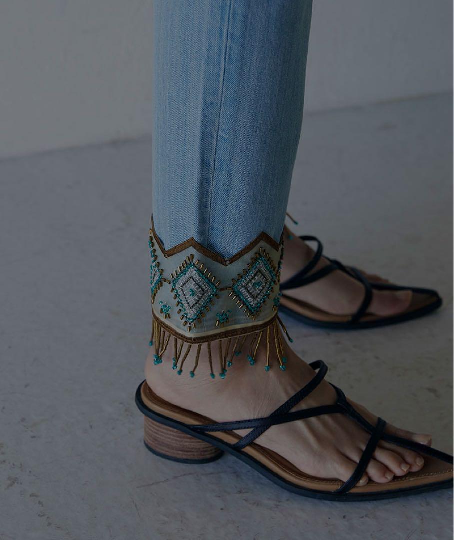 Ameri VINTAGE アメリ FRINGE PARTS SET DENIM