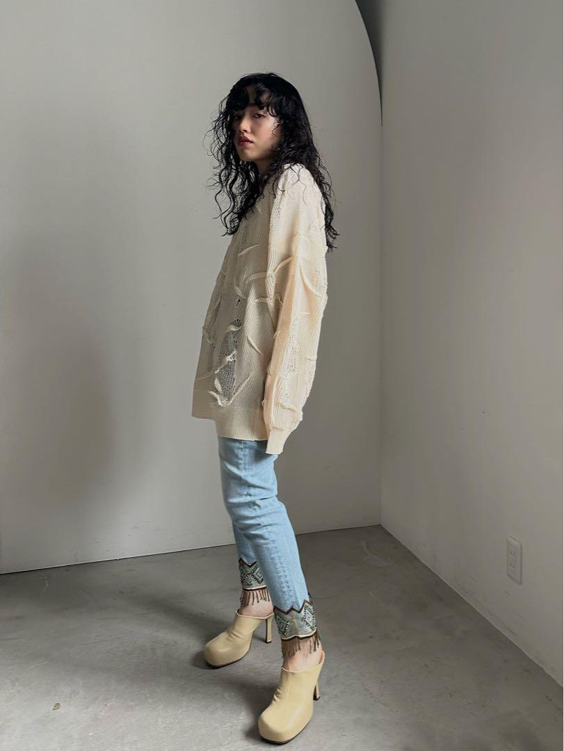 Ameri VINTAGE アメリ FRINGE PARTS SET DENIM