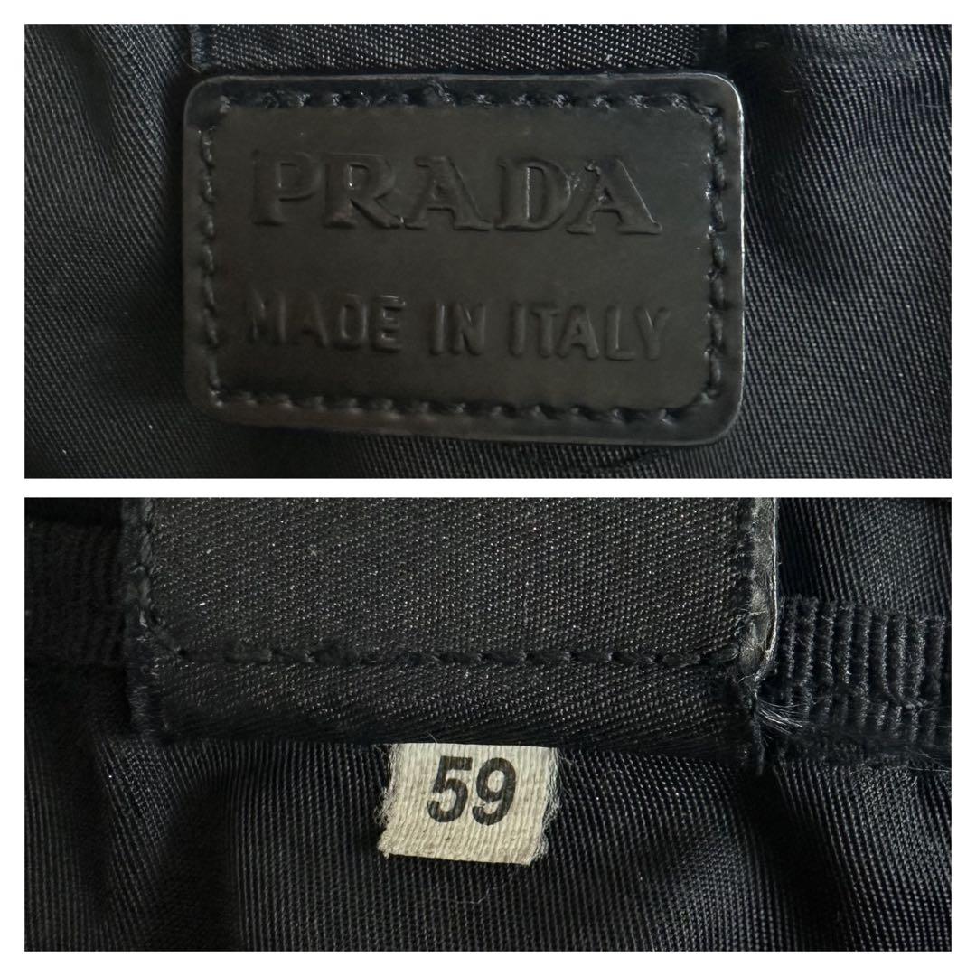 美品✨PRADA プラダ アクセサリーポーチ ナイロン 白タグあり