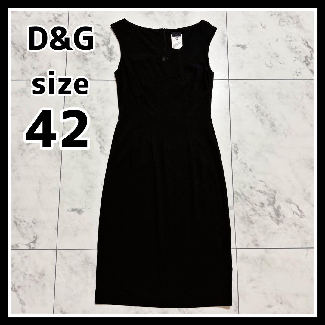 Dolce & Gabbana ノースリーブワンピース ドルチェ&ガッバーナ D&G ノースリーブ ワンピース ブラック 黒