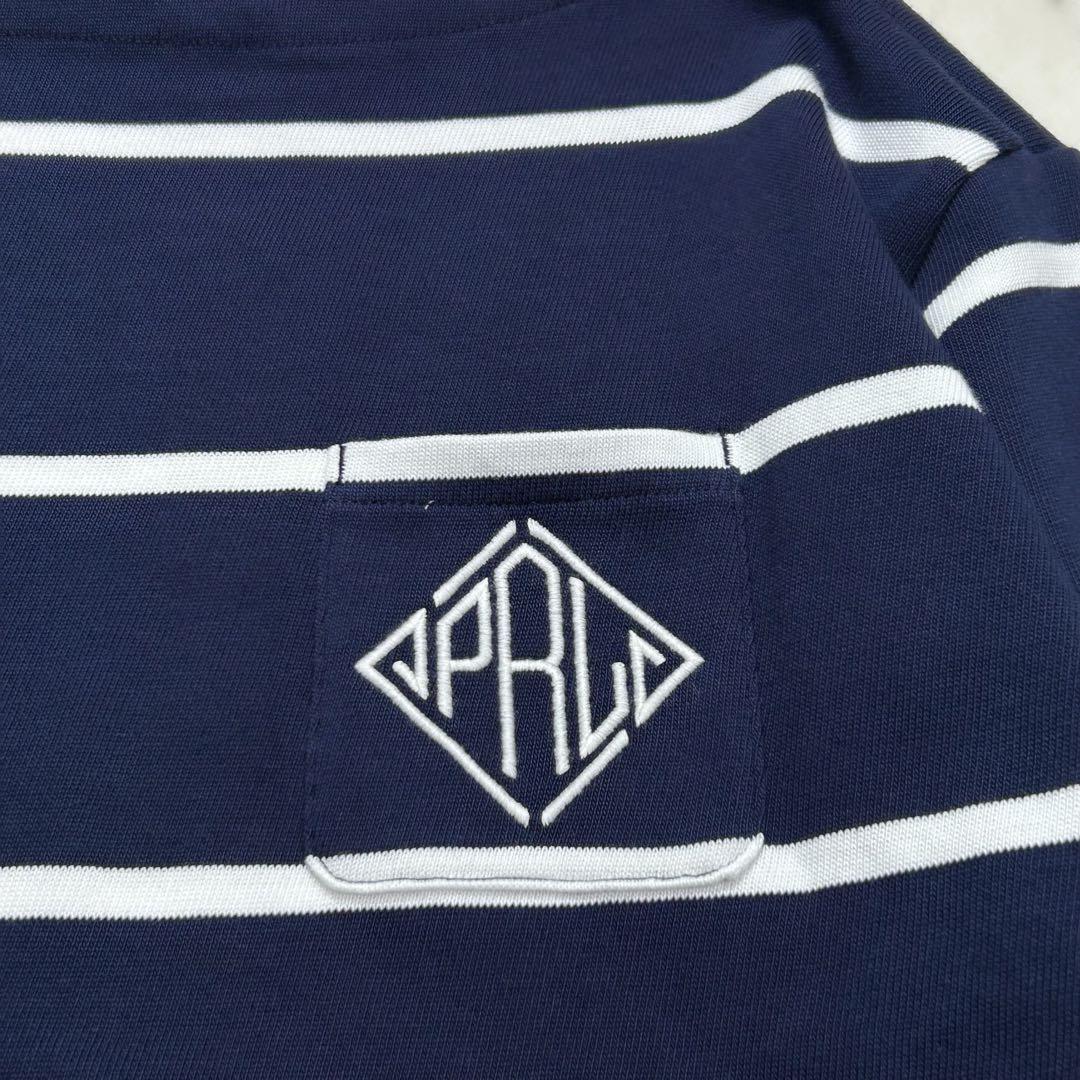 新品未使用✨ポロラルフローレン モノグラムロゴ ストライプド Tシャツ 2024