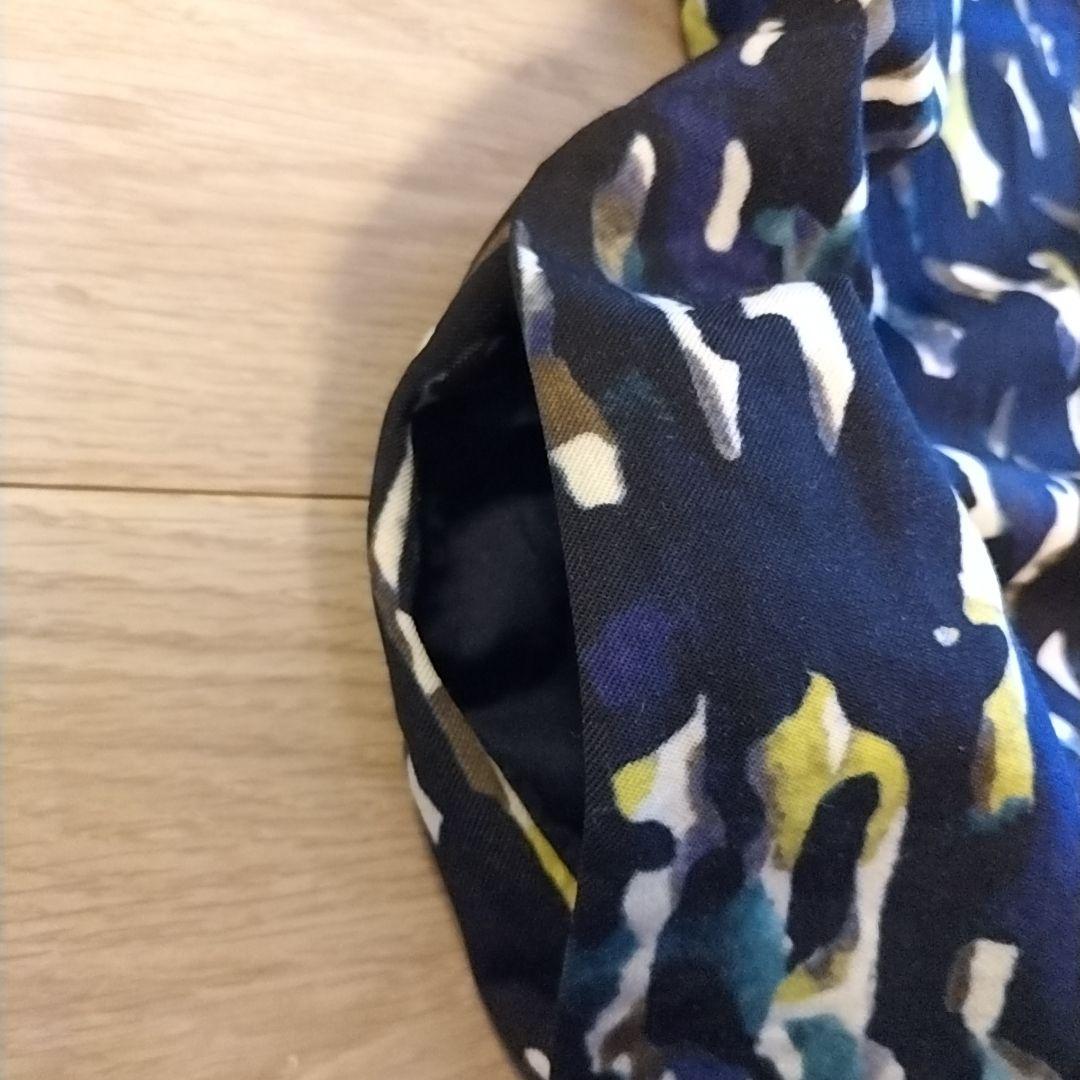 美品♡COS コス ウール プリント ワンピース 古着 黒 お洒落 EUR40