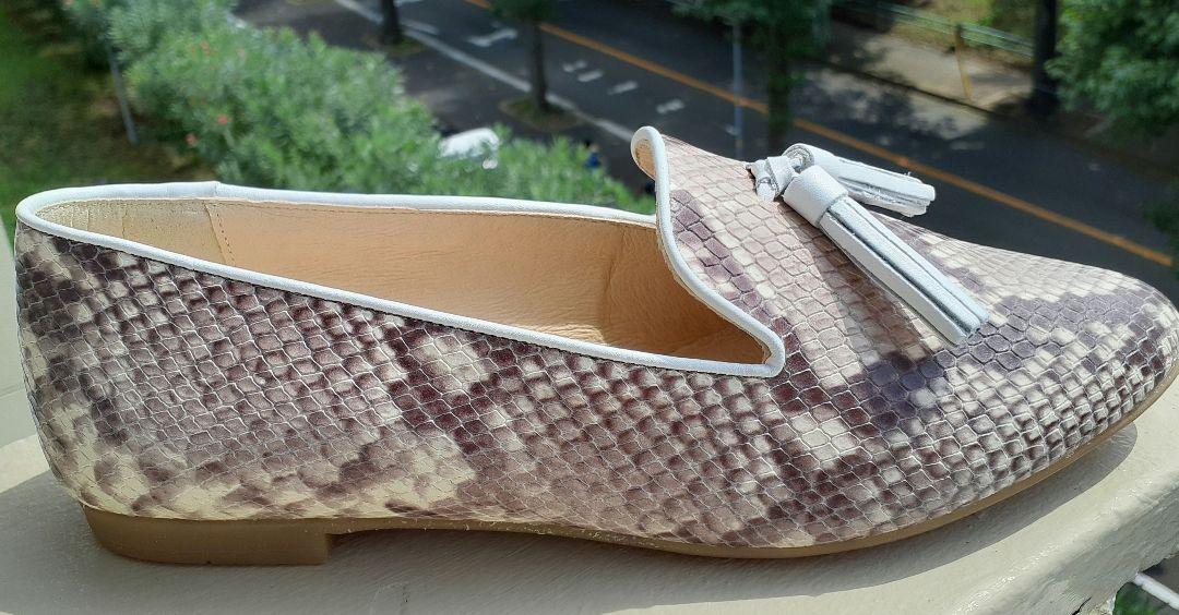 Lince リンス フラットシューズ パイソン 新品・未使用 - メルカリ