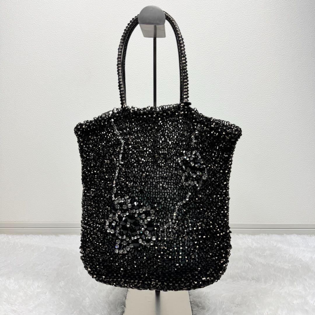 ＊アンテプリマ＊  ワイヤーバッグ　ビジュー　花柄　ハンドバッグ 高級感 ビーズ ワイヤーバッグ アンテプリマ 風 ショルダー